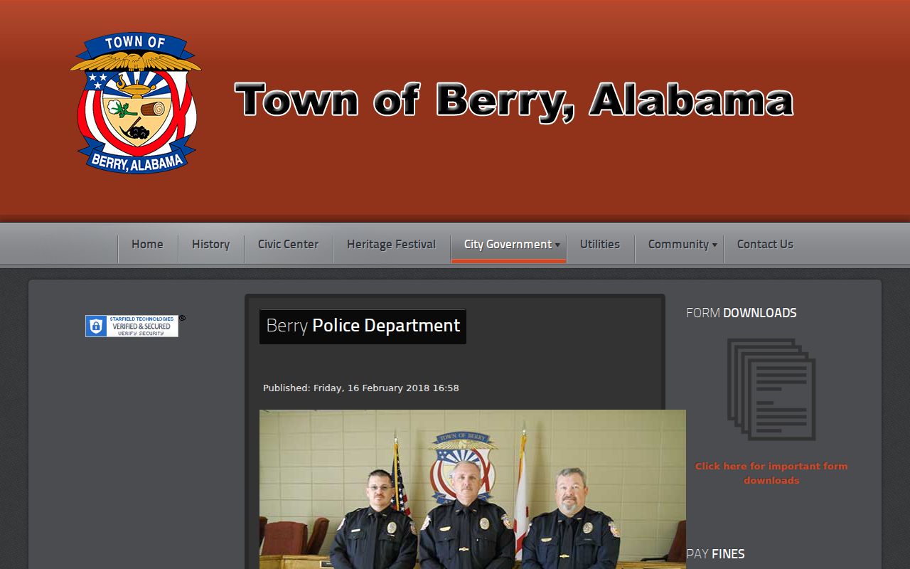 Berry warrant search official police page