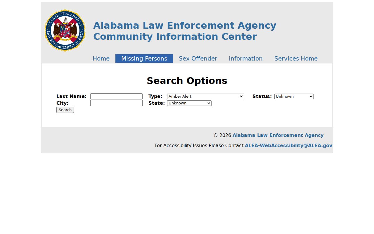 Fayette County most wanted warrant ALEA fugitive search form